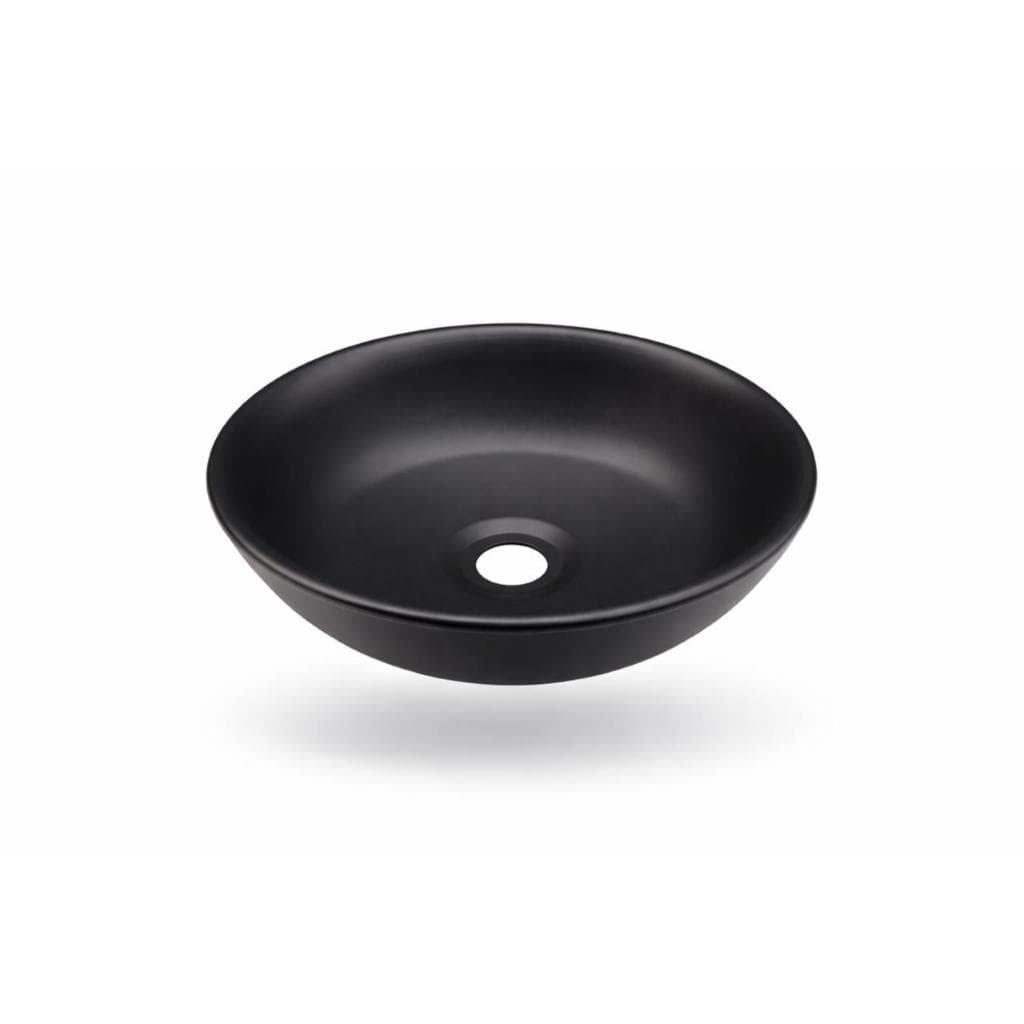 Cuba Preto fosco para banheiro Lavabo sobrepor 32 cm luxo
