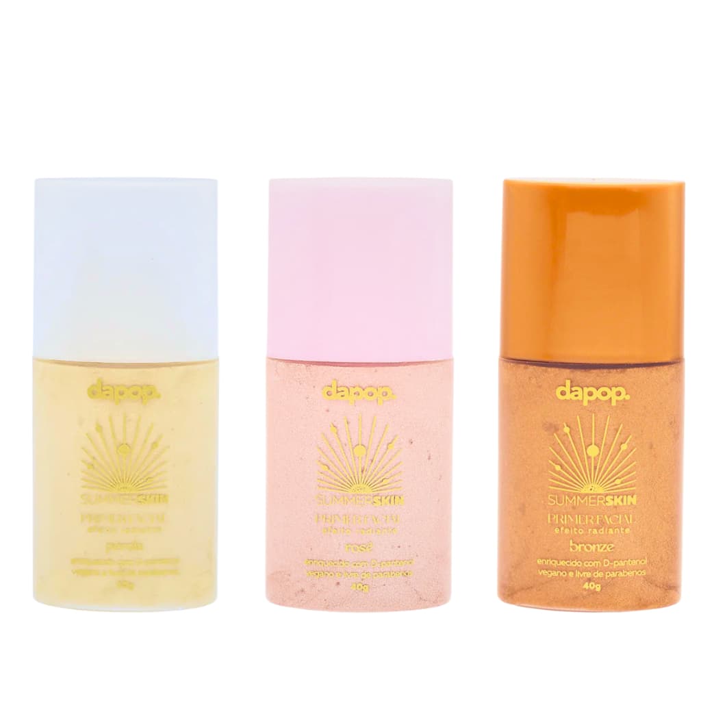 Primer Facial Dapop Iluminador Fixador Hidrata Duração Longa Textura Perfeita