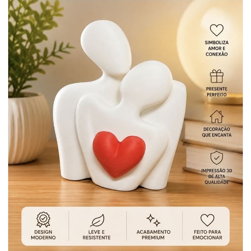Escultura CASAL APAIXONADO Decoração *ENVIO IMEDIATO*