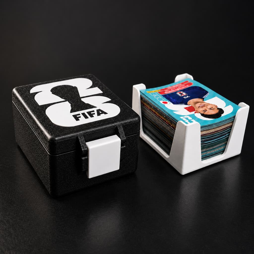 Caixinha Guardar Figurinhas Copa Álbum Futebol Cards Colecionáveis Estojo Organizador Porta Card