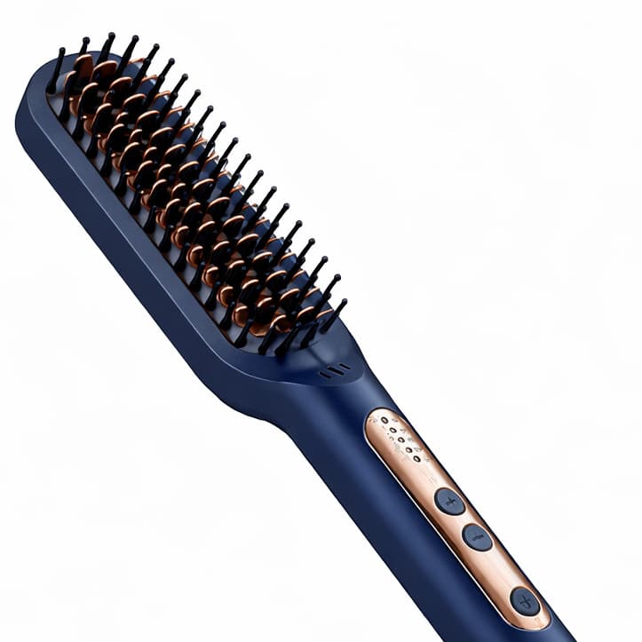 Escova Alisadora Elétrica Bivolt Azul