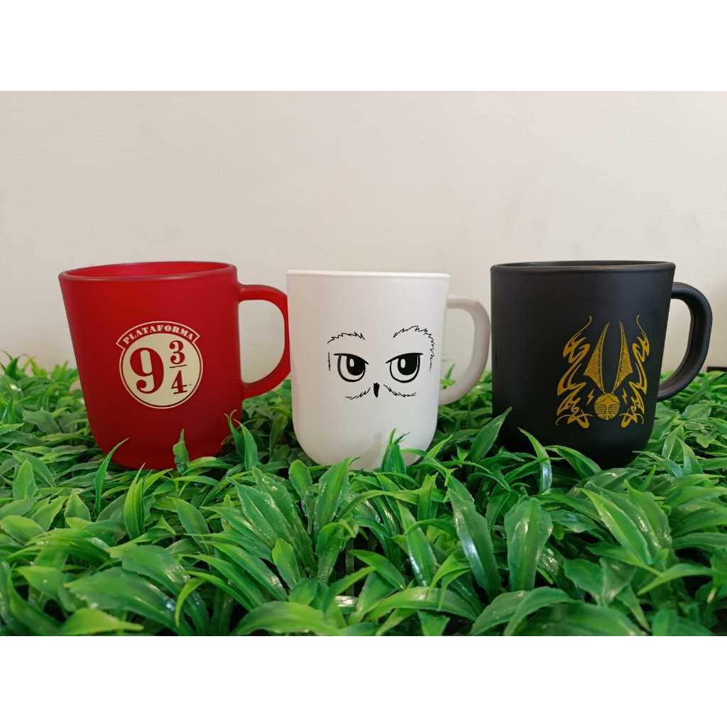 CANECA DE VIDRO 300ml – COLEÇÃO HARRY POTTER - Produto Oficial Wizarding Words, licenciado pela Warner Bros
