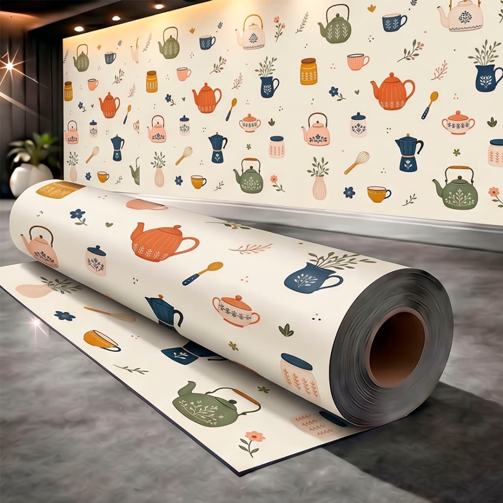 Papel de Parede Adesivo Cantinho Cozinha Branco Café Restaurante