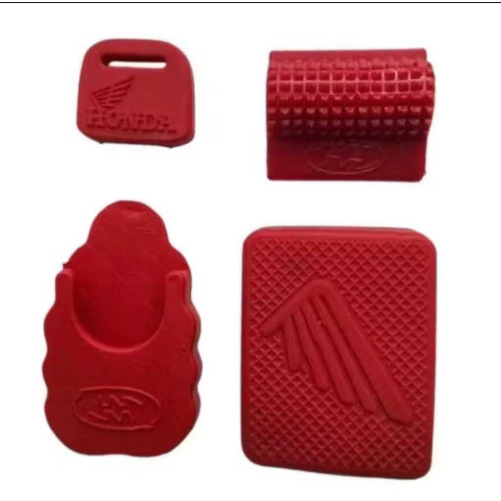 Kit Sapatinho ant-risco piso + borracha Pedal freio  + Capa chave moto + Protetor de tênis