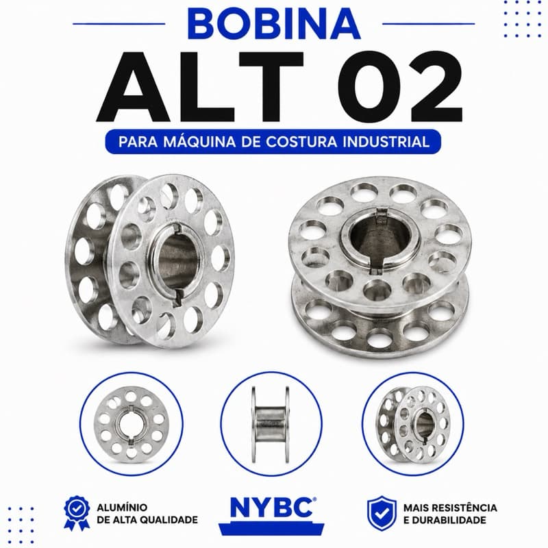 Bobina ALT 02 Para Máquina De Costura Industrial Reta