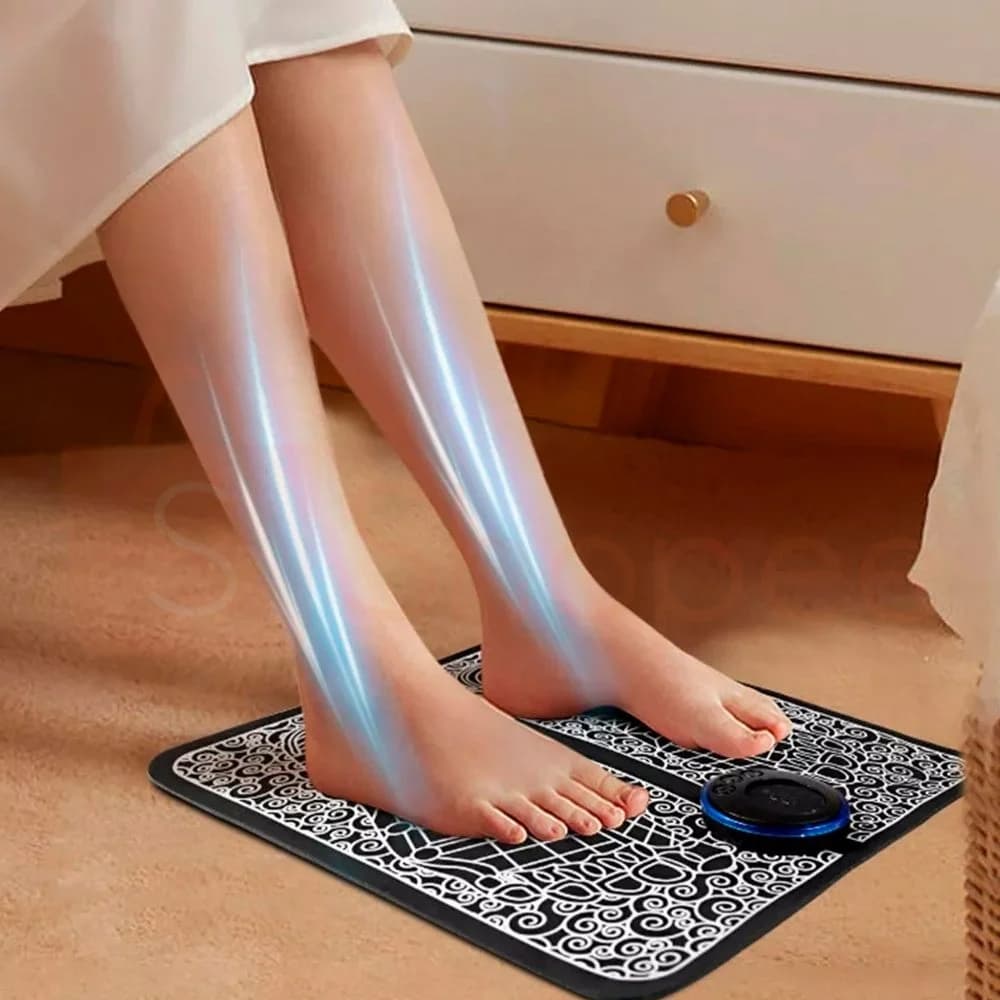 Tapete Massageador EMS para Pés e Pernas