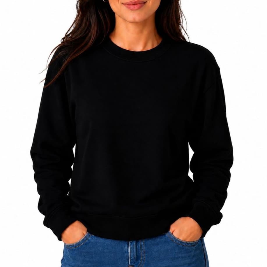 Blusa de Frio Moletom Unissex com Gola Redonda sem Capuz - Tecido Premium..