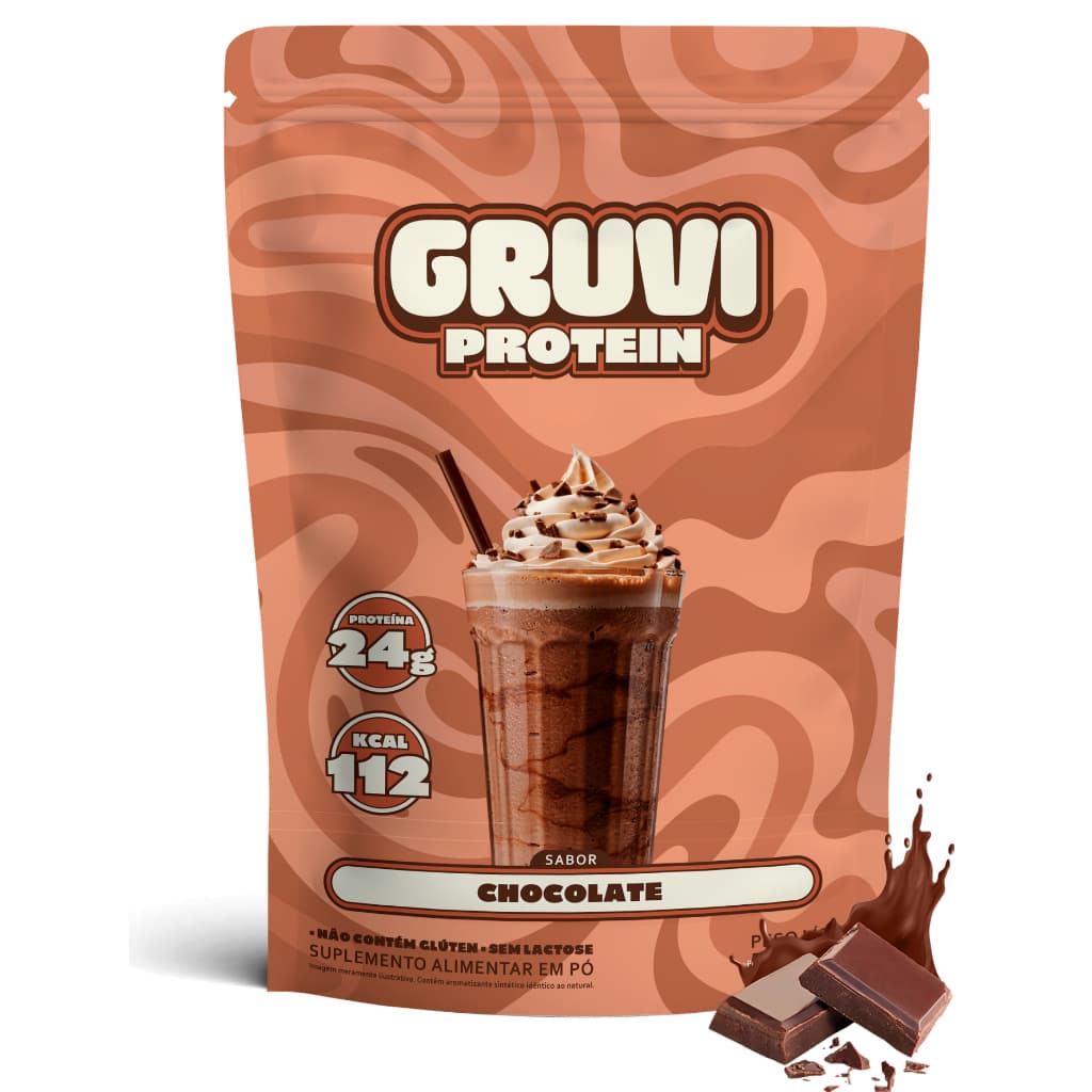 Suplemento Protein Chocolate 504g - Vegano - Ganho Muscular e Sabor Cremoso - Jhamal