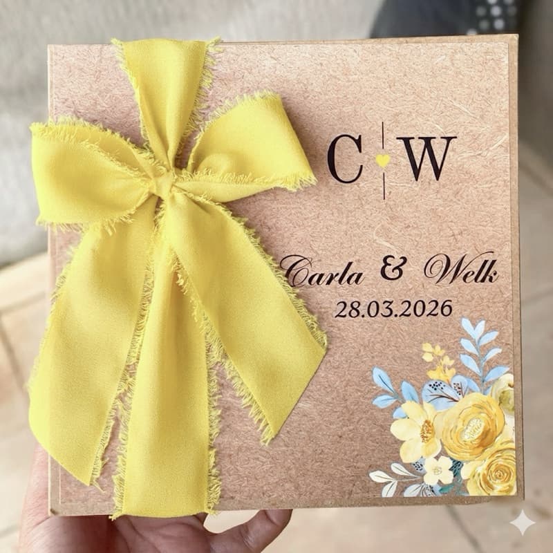 Fita Chiffon Amarelo manteiga Artesanal Rústica Desfiada para casamentos, caixas padrinhos, festa