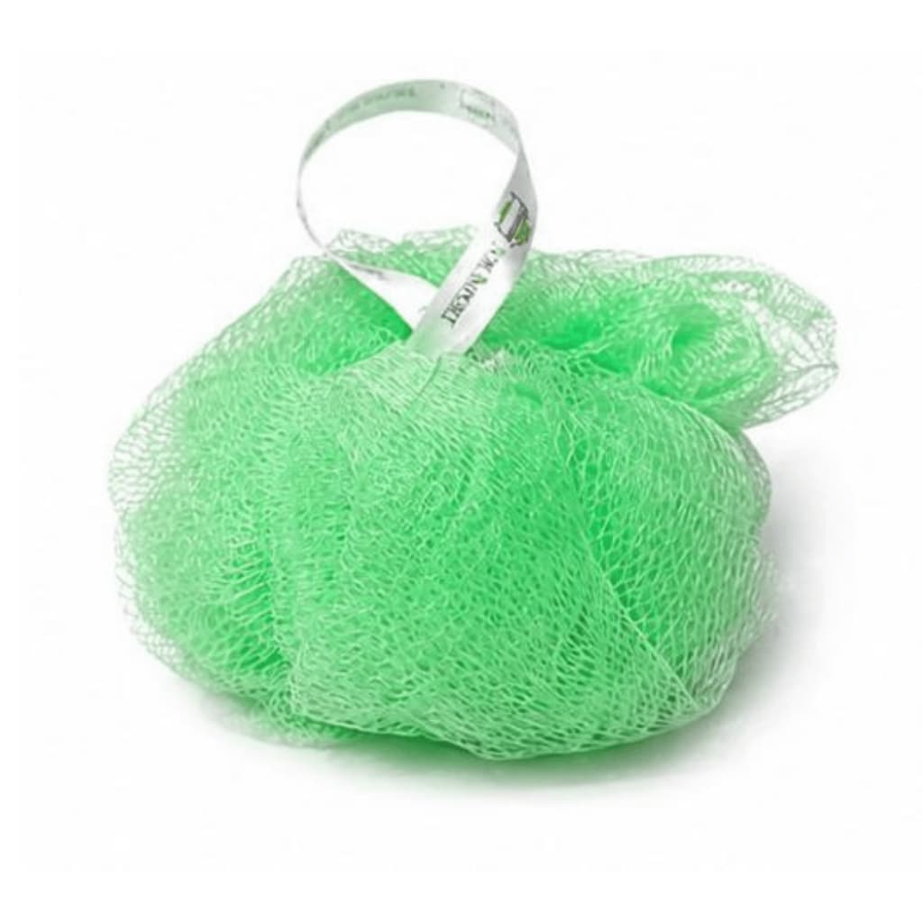 Bucha Esponja de Banho Nylon P Com Cordao Macia Limpeza e Esfoliante