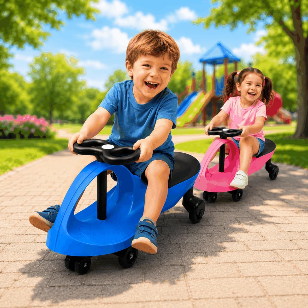 Carrinho de Rolimã Infantil Gira Ginga Car Triciclo