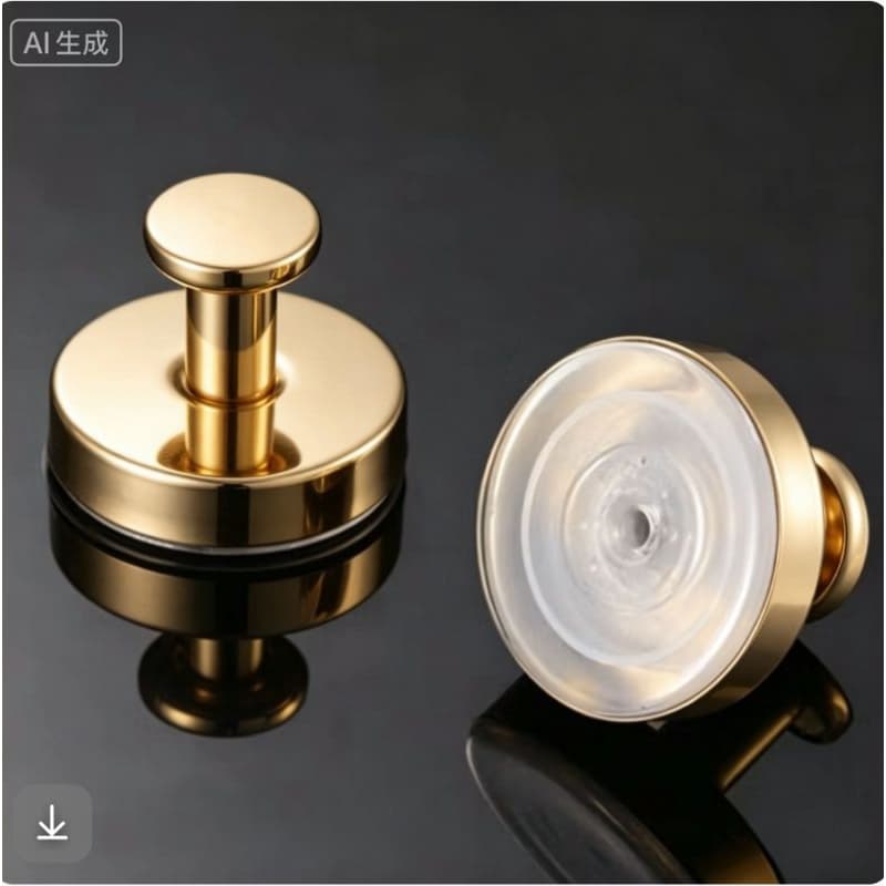 Kit 2 Ganchos de Aço Inox de Parede Suporte Toalha De Rosto e Pendurar Roupa 15760G