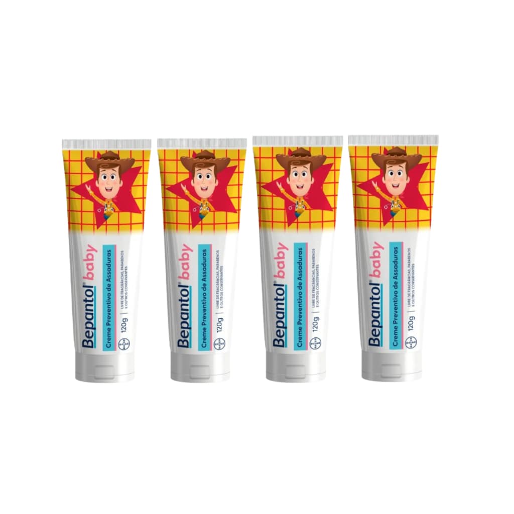 Kit 4 Bepantol Baby 120g - Pomada de Assadura