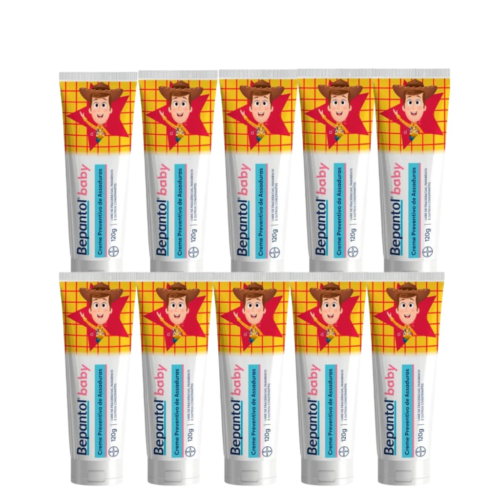 Kit 10 Bepantol Baby 120g - Pomada de Assadura