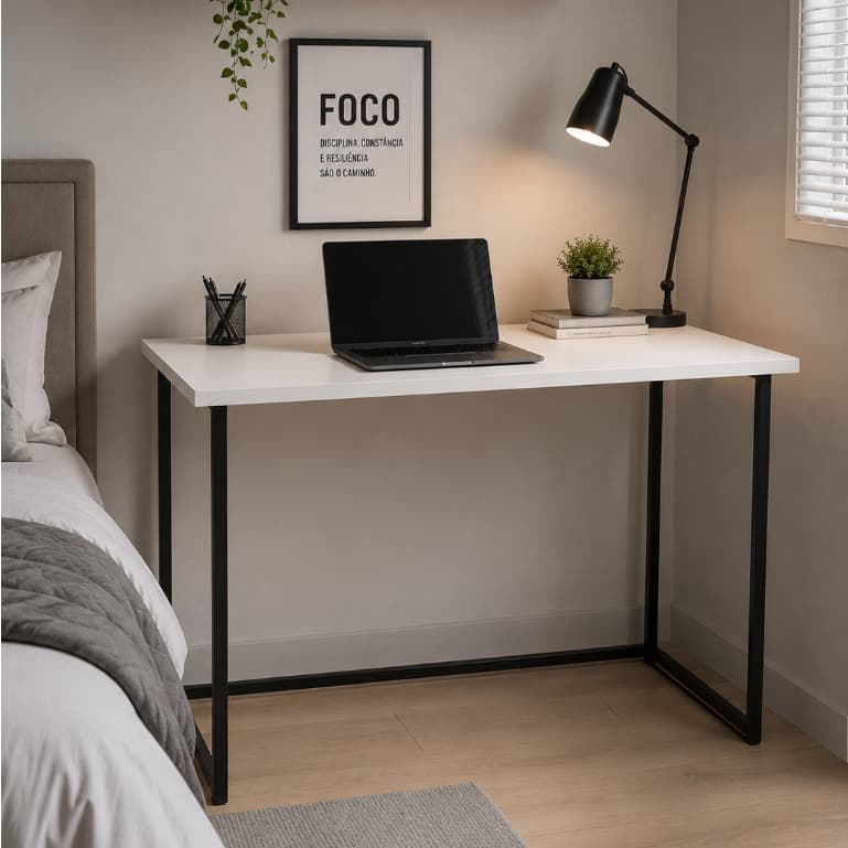 Mesa Dobrável Escrivaninha Multiuso Portátil e Pratica Home Office Escritório Cantinho do Café