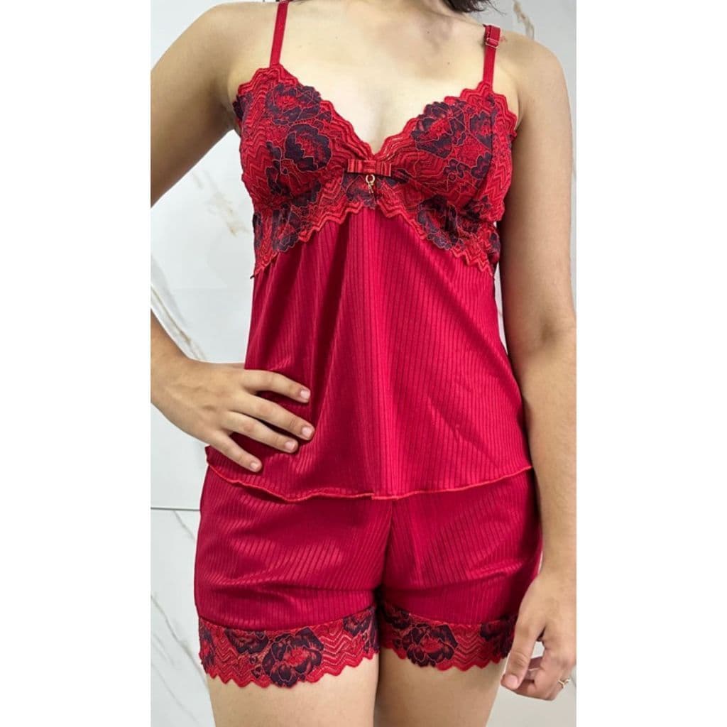 Baby Doll Canelado Blogueirinha Bicolor Cod: 606