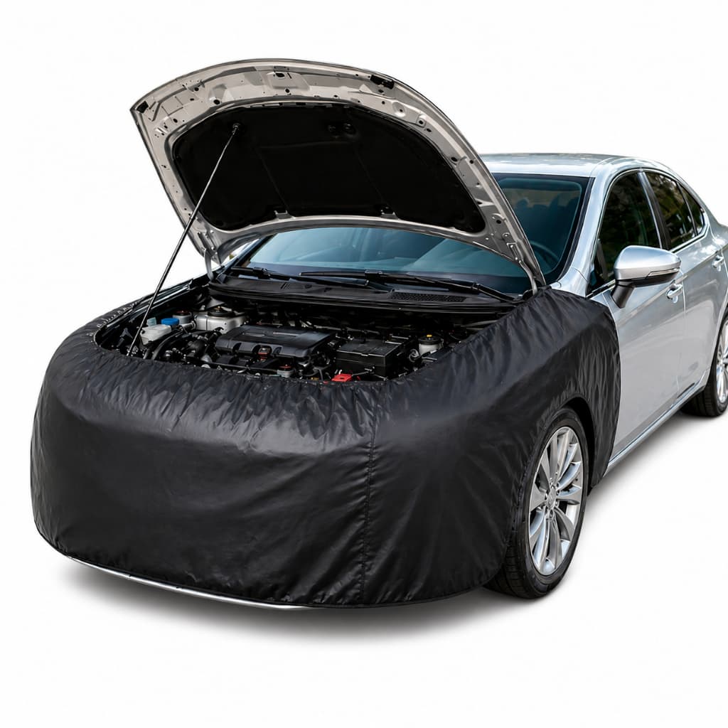 Capa protetora frontal e laretal para manutenção de carros