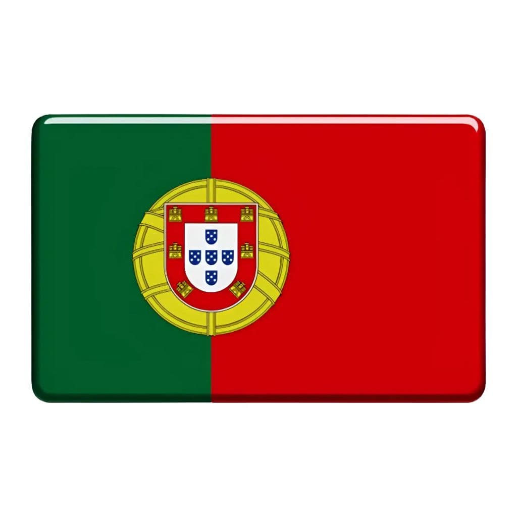 Emblema Adesivo Resinado Bandeira Portugal