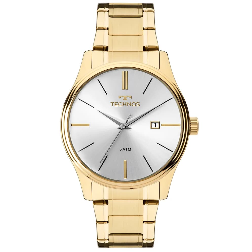 Relógio Technos Masculino Steel Dourado