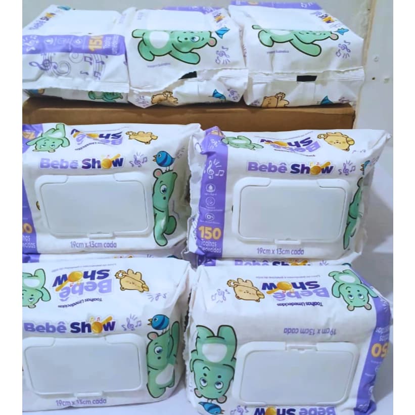 900 Unidades Lencinhos Bebe Toalha Umedecido Marca ...Bebê Show Barato Com Tampa