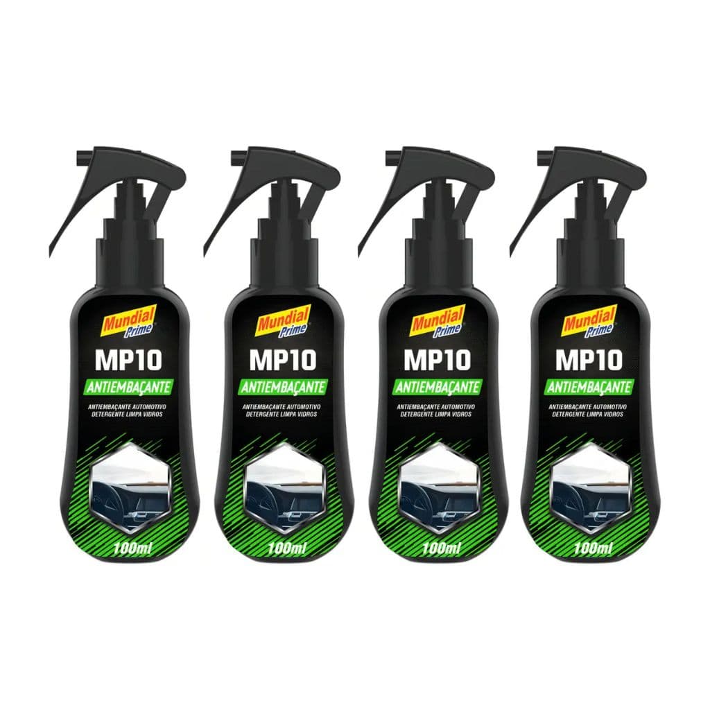 Antiembaçante Spray MP10 100mL Mundial Prime Vidros Espelhos