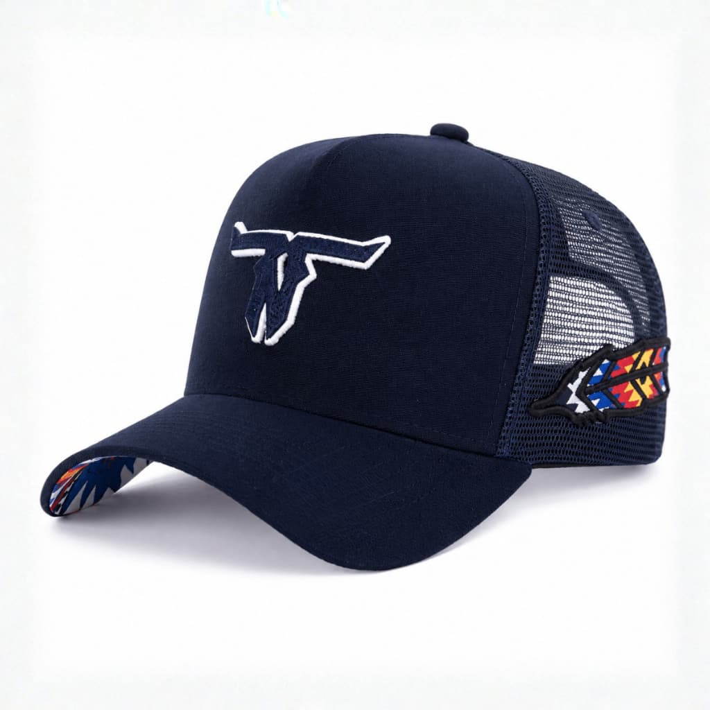 Boné Trucker Americano Country Pena Tela Bone Country No Limite Do Laço Original Aba Curva Truck