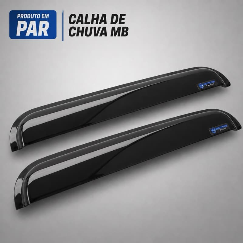 Calha de chuva para caminhão Mercedes-Benz, compatível com os modelos MB 709, 710, 712, 912, 1618, 1620, 1935 e 1941.