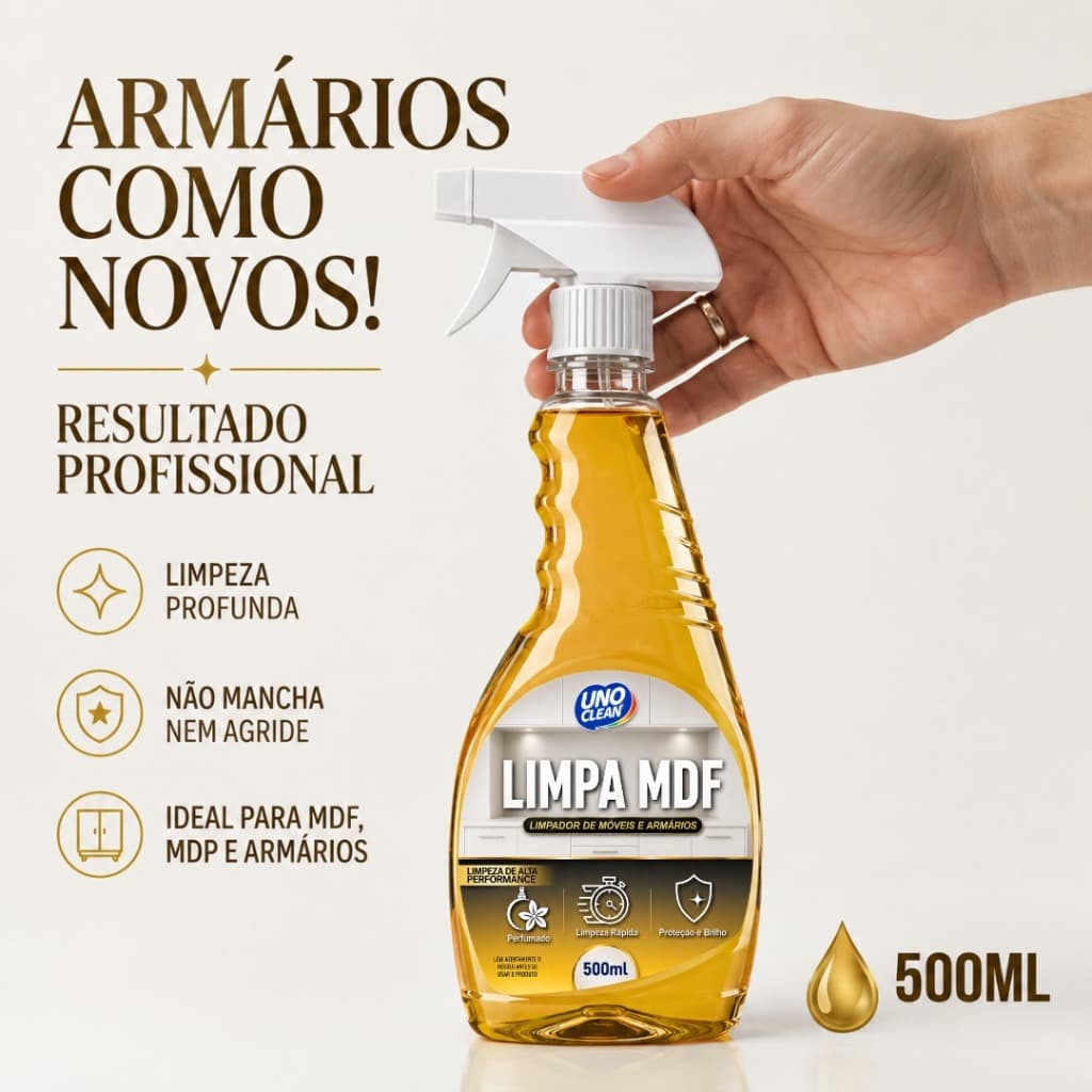 Limpa MDF ProVita Limpeza de Móveis MDF Madeira Fórmica e Perfuma Cheiro de Novo