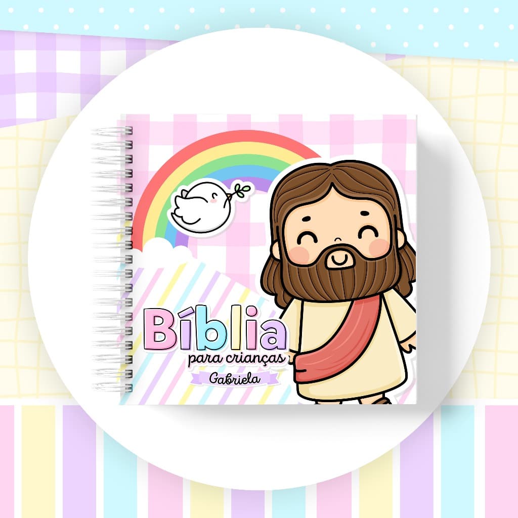 Bíblia infantil personalizada Feminina