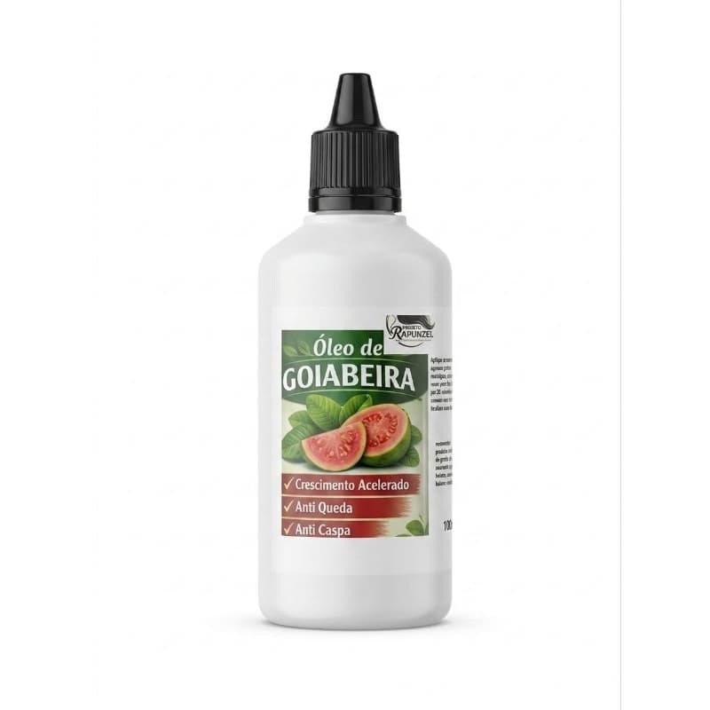 oleo de  cabelo, (goiabeira)  umectação capilar, queda capilar, crescimento de cabelo, caspa, seborreia, oleosidade