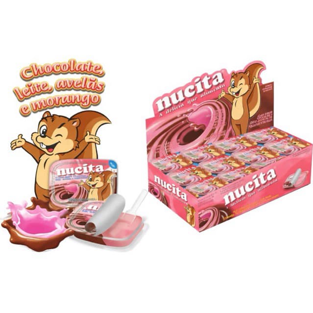Creme de Morango Com Chocolate 480g Com 48 Unidades 10g - Nucita ORIGINAL