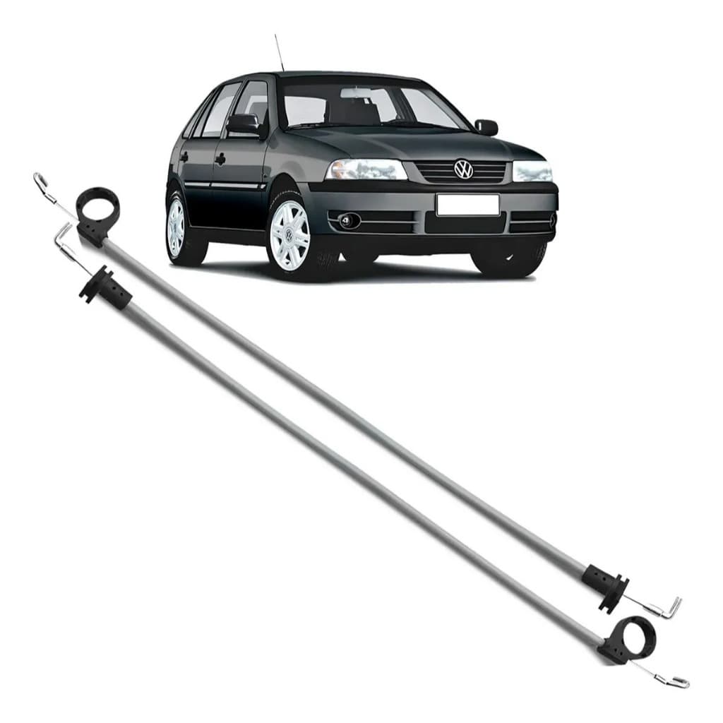 Par Cabo Maçaneta Gol Parati Saveiro G2 G3 4 Portas Fechadura Dianteira Modelo Valeo