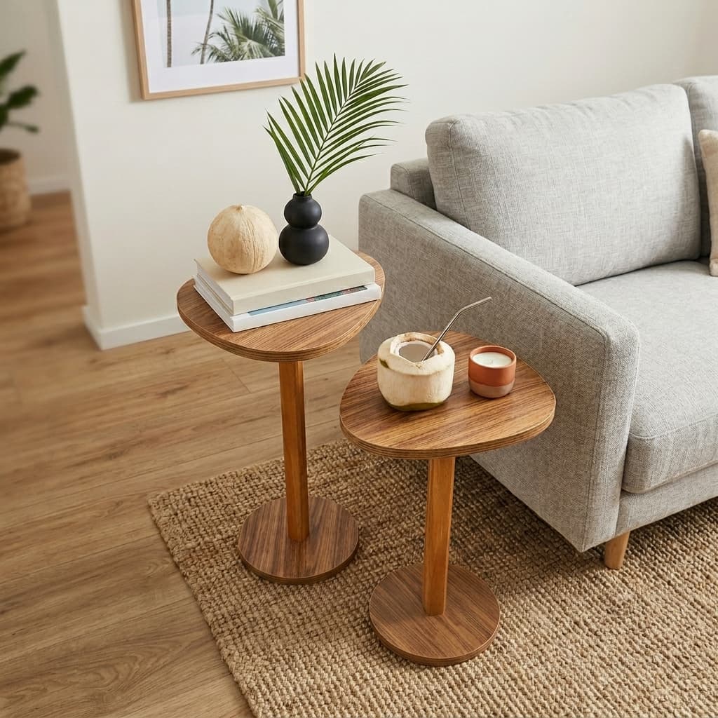 Mesa de Apoio ou lateral Formato Orgânica Premium
