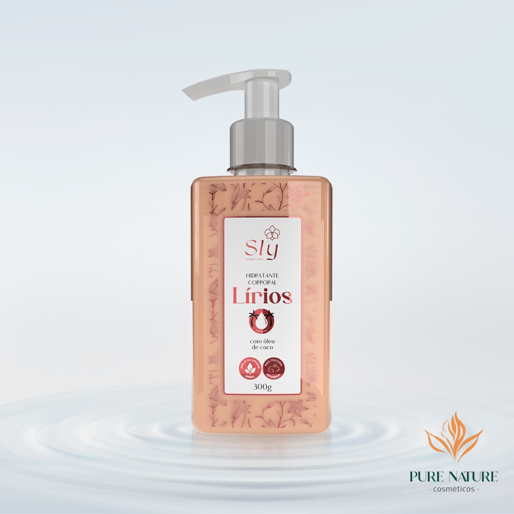 Hidratante Corporal Lírios Toque Aveludado Marcante Longa Duração 300g Pure Nature