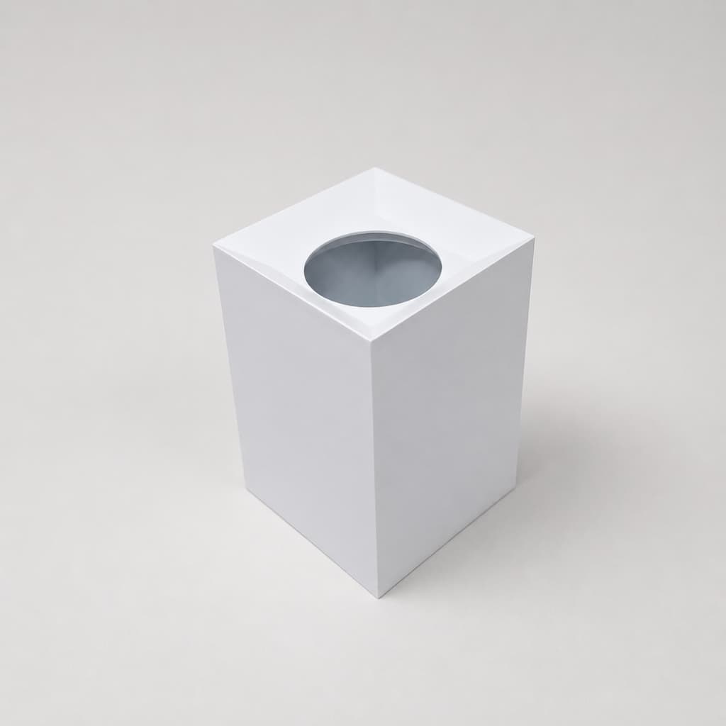 Plafon Sobrepor Tower Quadrada Led Mr16 Dicroica Branco