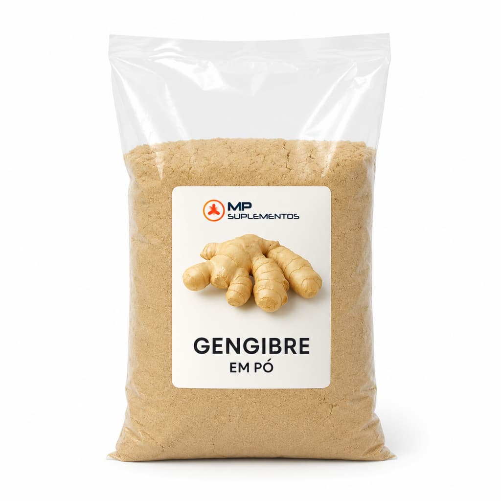 Gengibre em Pó 500g 100% Natural Premium Termogênico Raiz Moída Fina Sem Conservantes Farinha