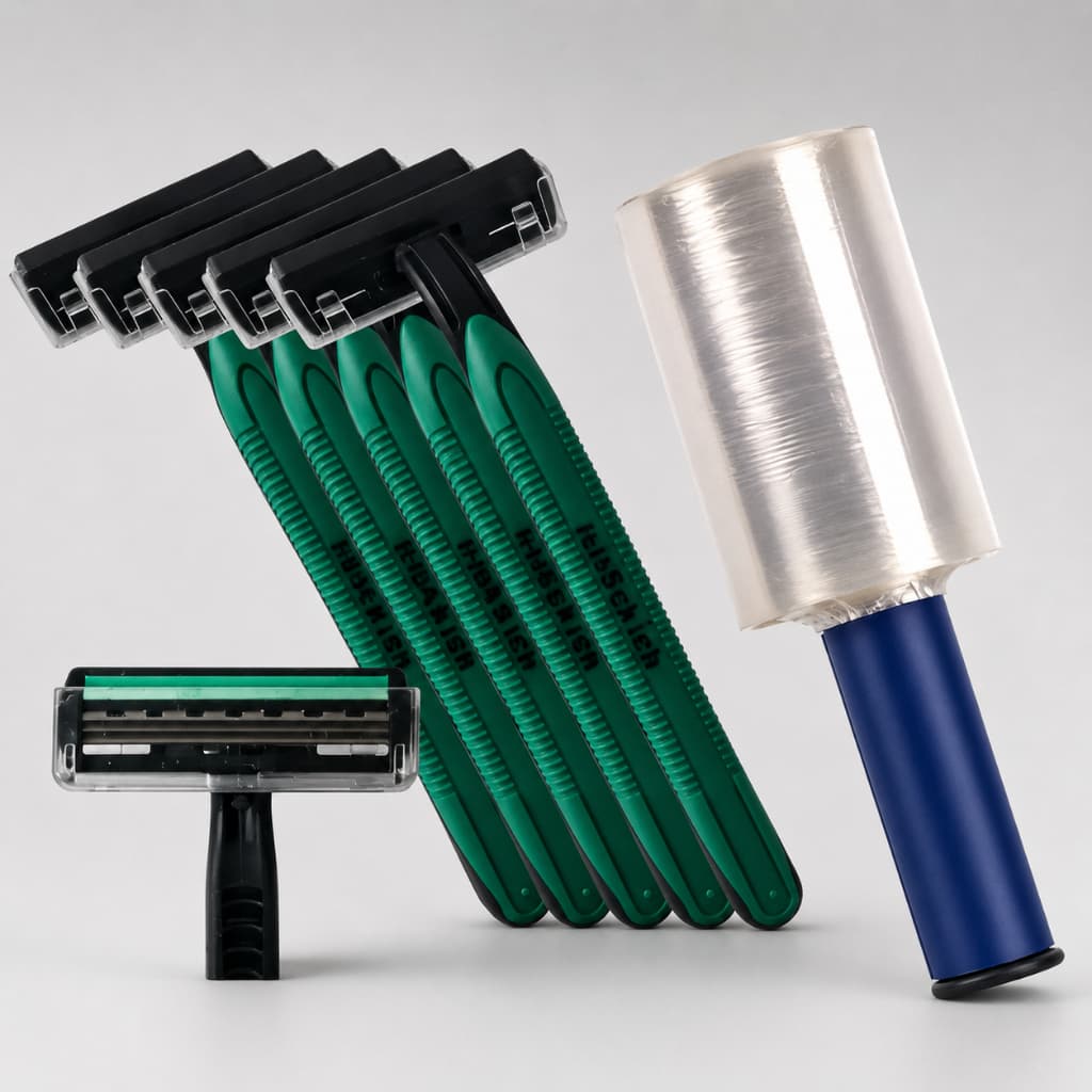 Kit para Tatuador TATUAGENS 5 Barbeadores + Bobina Strech com Cabo ECOLHA