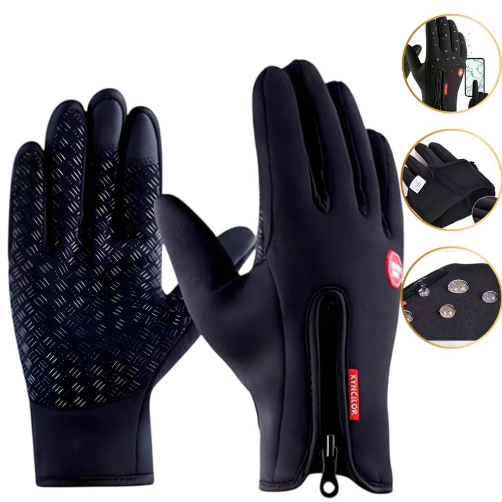 Luva Térmica Impermeável Touch Screen Moto Bike Ciclismo Frio Inverno Antiderrapante Motociclista Motoqueiro Corta Vento