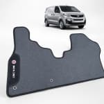 Tapete Dianteiro Fiat Scudo 2022 2023 Borracha Impermeável Preto 4mm Cabine Frente