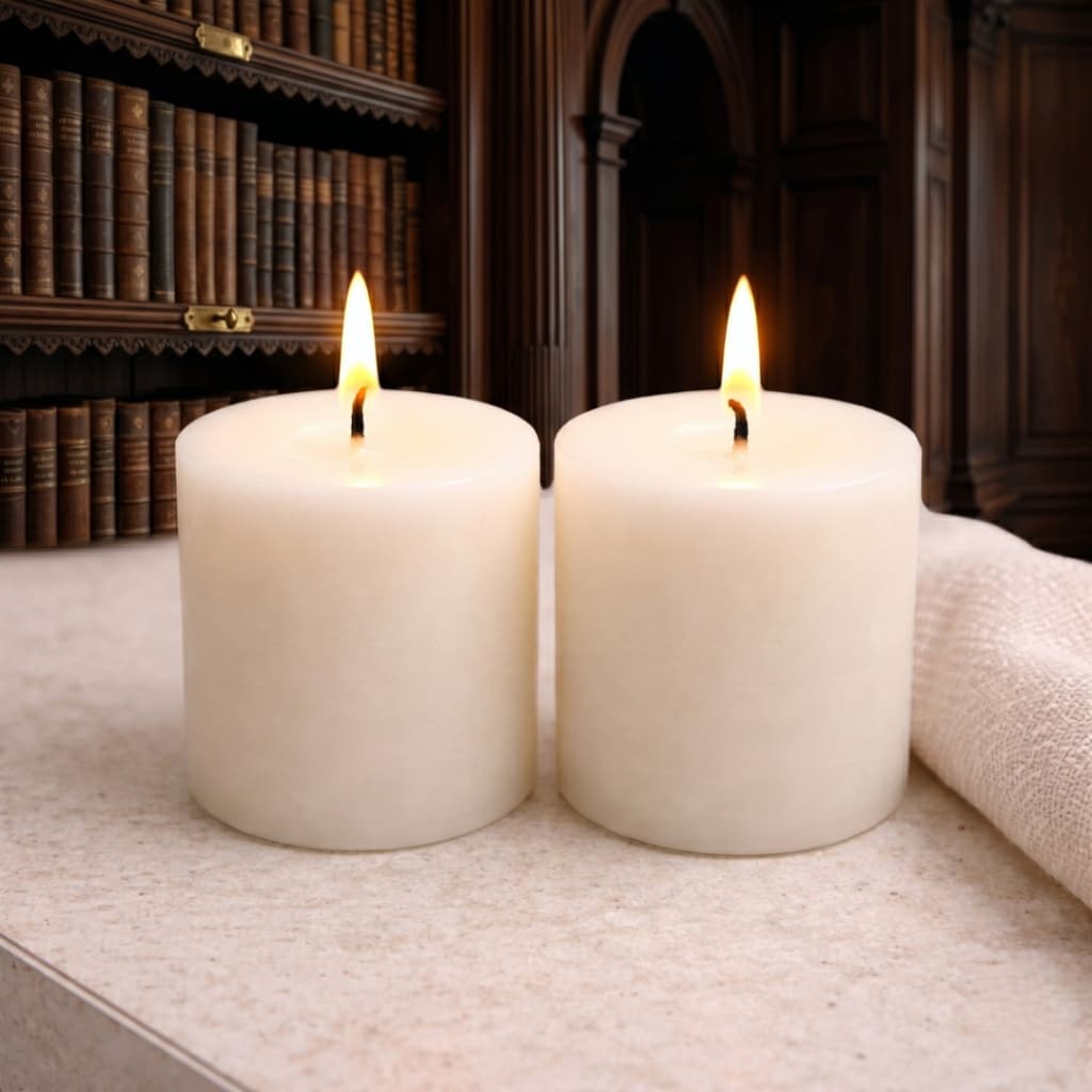 Kit 2 Velas Aromáticas Decorativas 80g Parafina Artesanal - Diversos Aromas