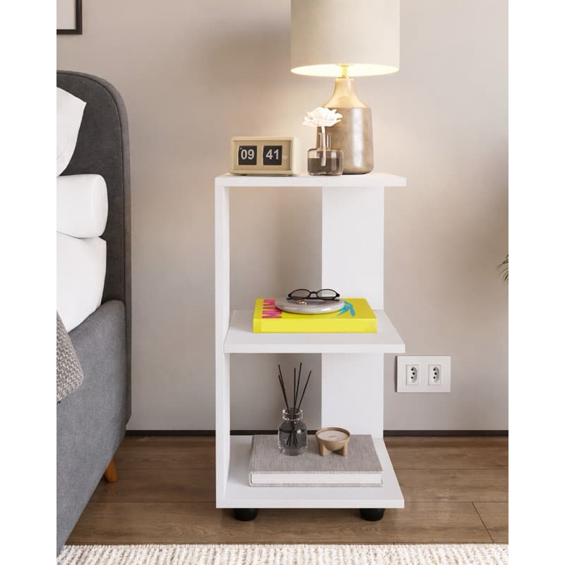 Mesa de Cabeceira Beauty Compacta Mesinha Criado Quarto Cama Varias Cores