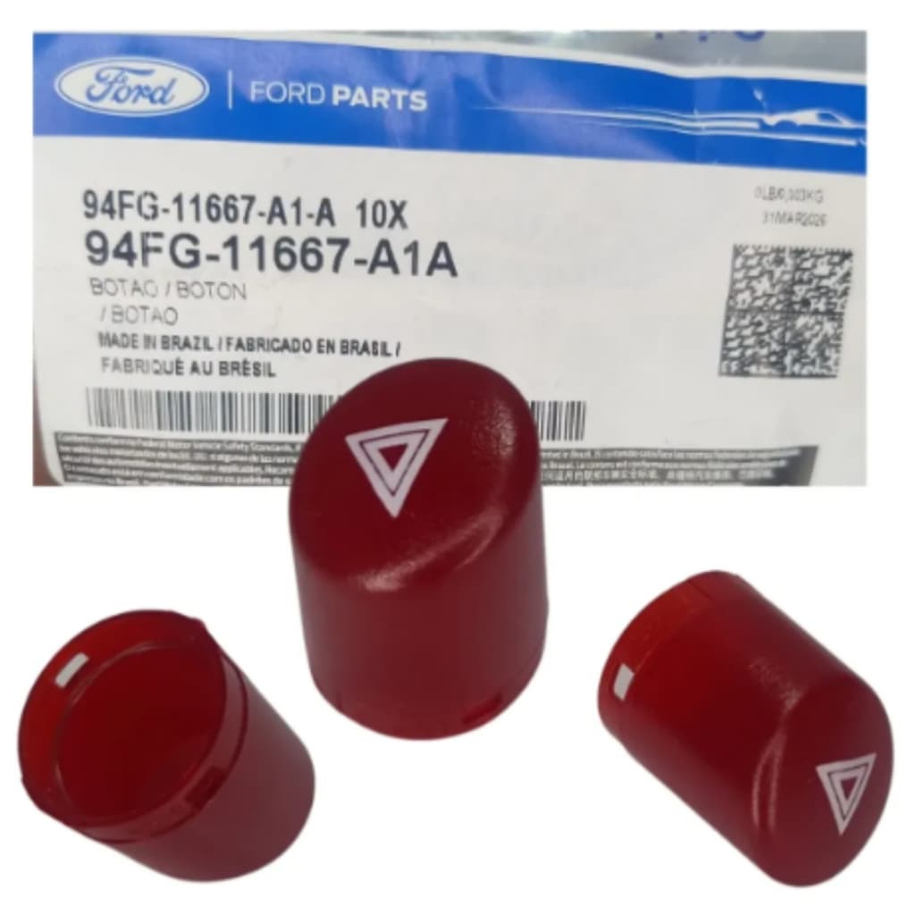 Botao Pisca Alerta Ka Fiesta Courier Ecosport Original Ford
