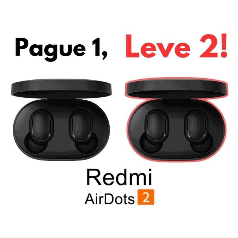 Kit com 2x Fones Bluetooh ADots2- Fone Sem Fio Gamer Esporte Fitness e Academia