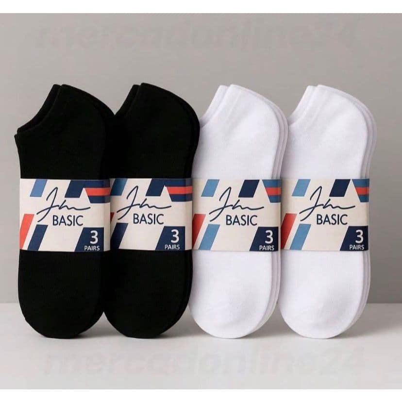 Kit 6/18 Pares Meias Masculina Soquete Cano Curto 40-46 Academia Dia a Dia