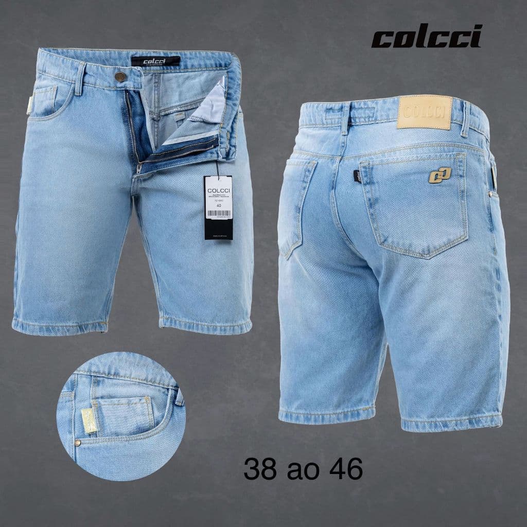 Bermuda Jeans Masculina Premium Casual Confortável Elastano Moda Masculina