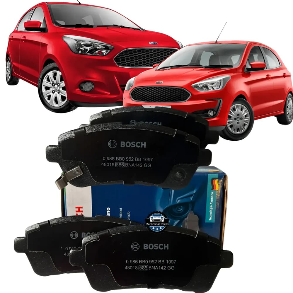 Jogo Pastilha Freio Dianteira Original Bosch Ford Ka 1.0 E 1.5
