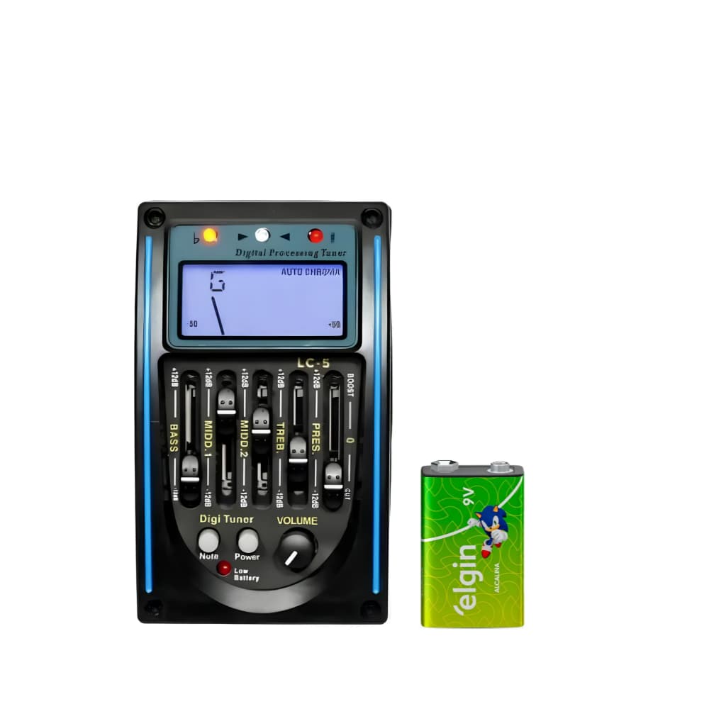 5 banda LC-5 com micro telefone guitarra acústica captador eq pré-amplificador eq equalizador piezo captador sintonizado