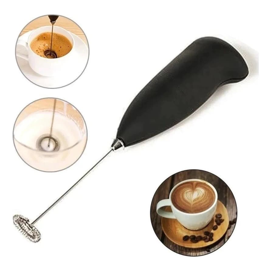 Batedor Misturador Mixer para Bebidas Leite Café Cozinha Copa Portatil