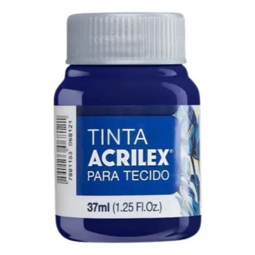 Tinta Para Tecido Fosca 544 - Azul Marinho - 37ml