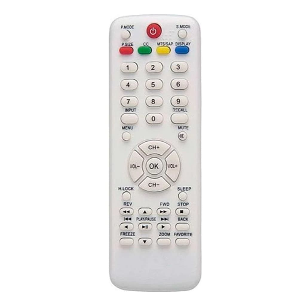 CONTROLE REMOTO TV LCD H BUSTER BRANCO HTR-D17 -7818